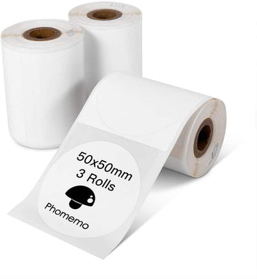 3 Rollos Térmicos Blancos Circulares